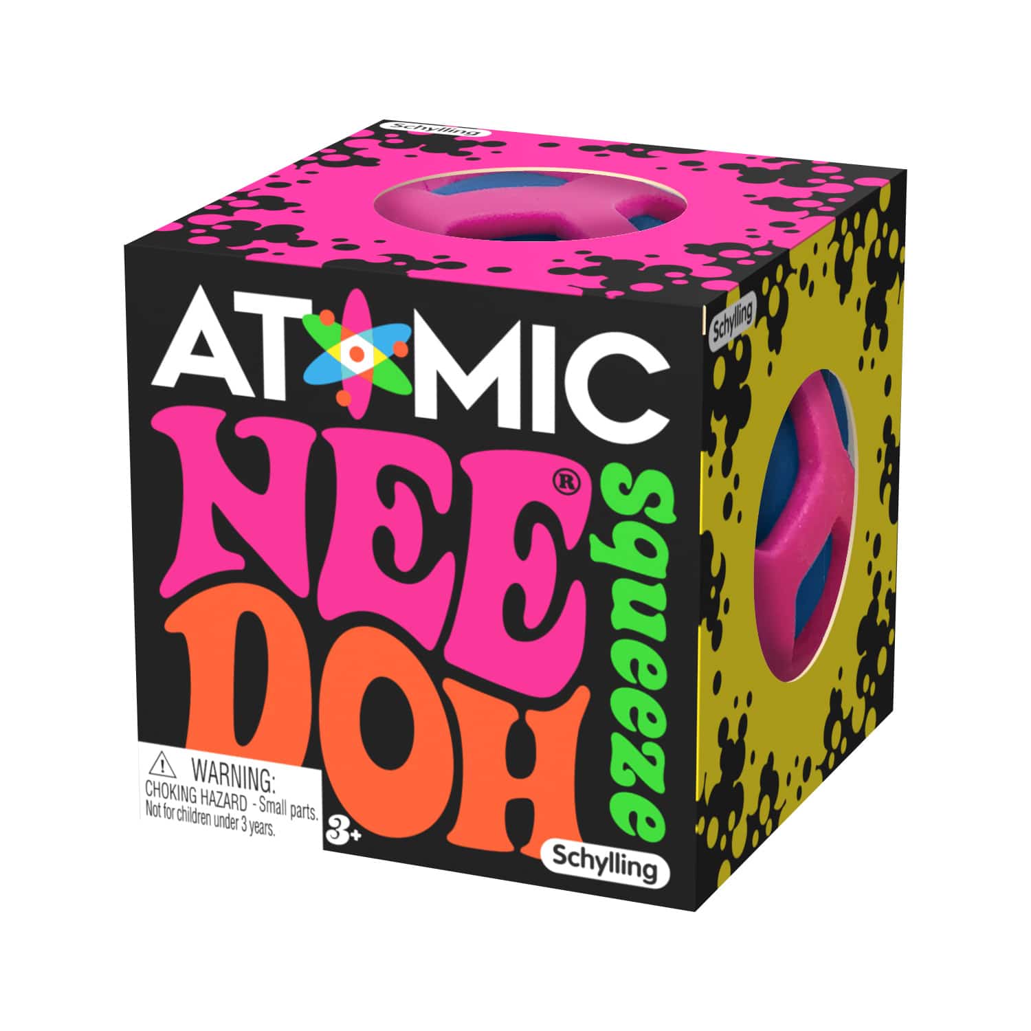 Fuzzy Flocked Atomic NeeDoh | Collection Harbor Flare - Spiky Textured Groovy Glob for Sensory Therapy - Default Title