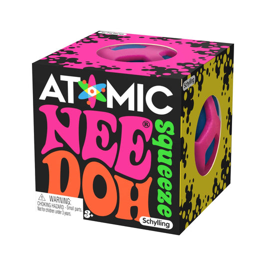 Fuzzy Flocked Atomic NeeDoh | Collection Harbor Flare - Spiky Textured Groovy Glob for Sensory Therapy - Default Title