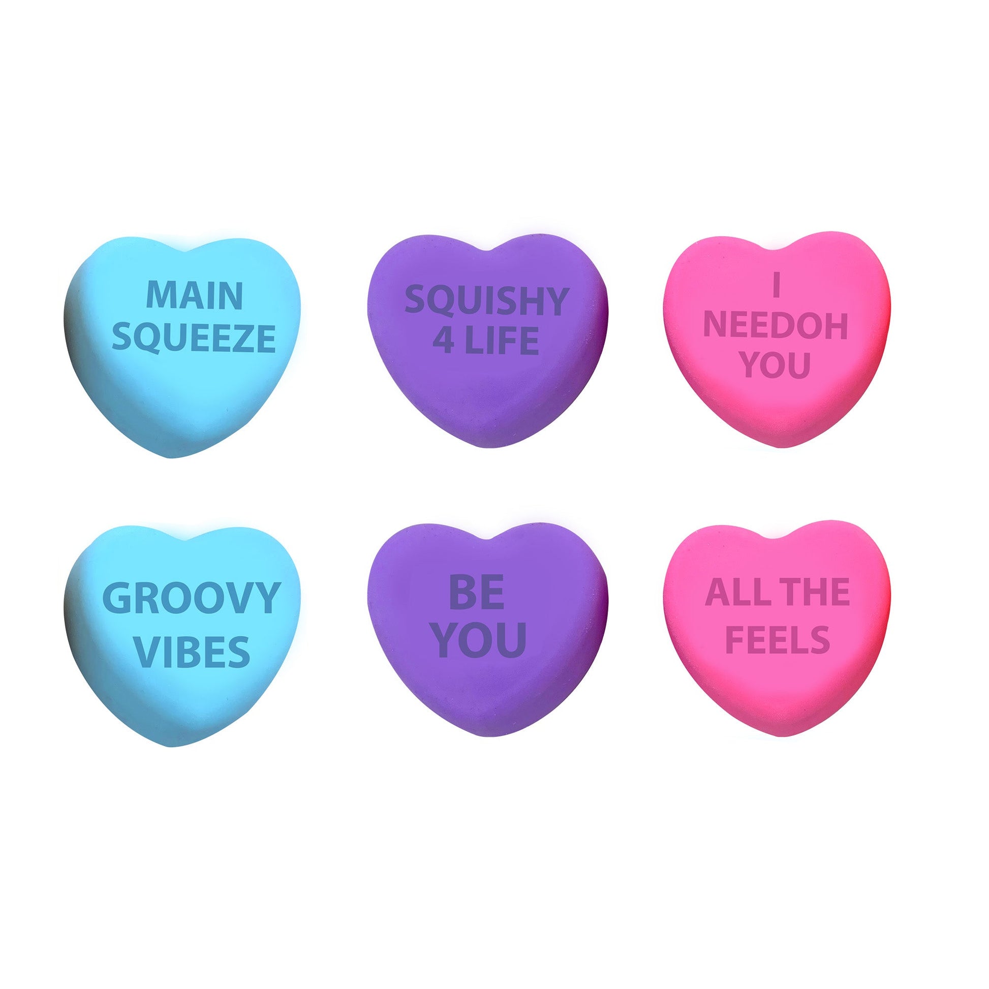 Whimsical Doughnut NeeDoh Color Change Squeeze Heart | Reserve Opal Summit - Playful Star & Heart Shaped Geometric NeeDoh - Surprise Me! (Random Color)