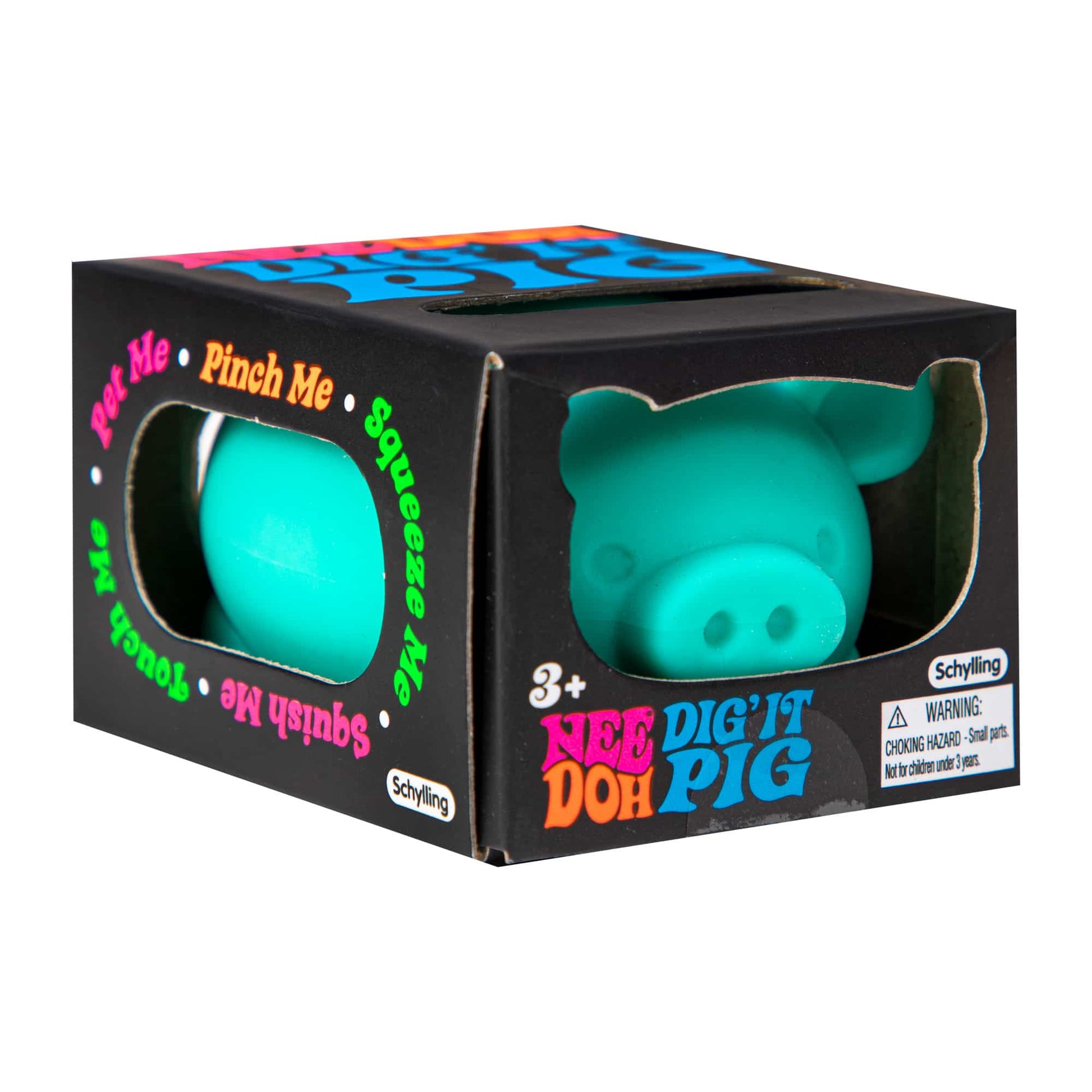 Animal-Shaped NeeDoh Dig’ It Pig | Select Velvet Canopy - Cute Animal-Shaped NeeDoh Fidget Toy for Kids Detail