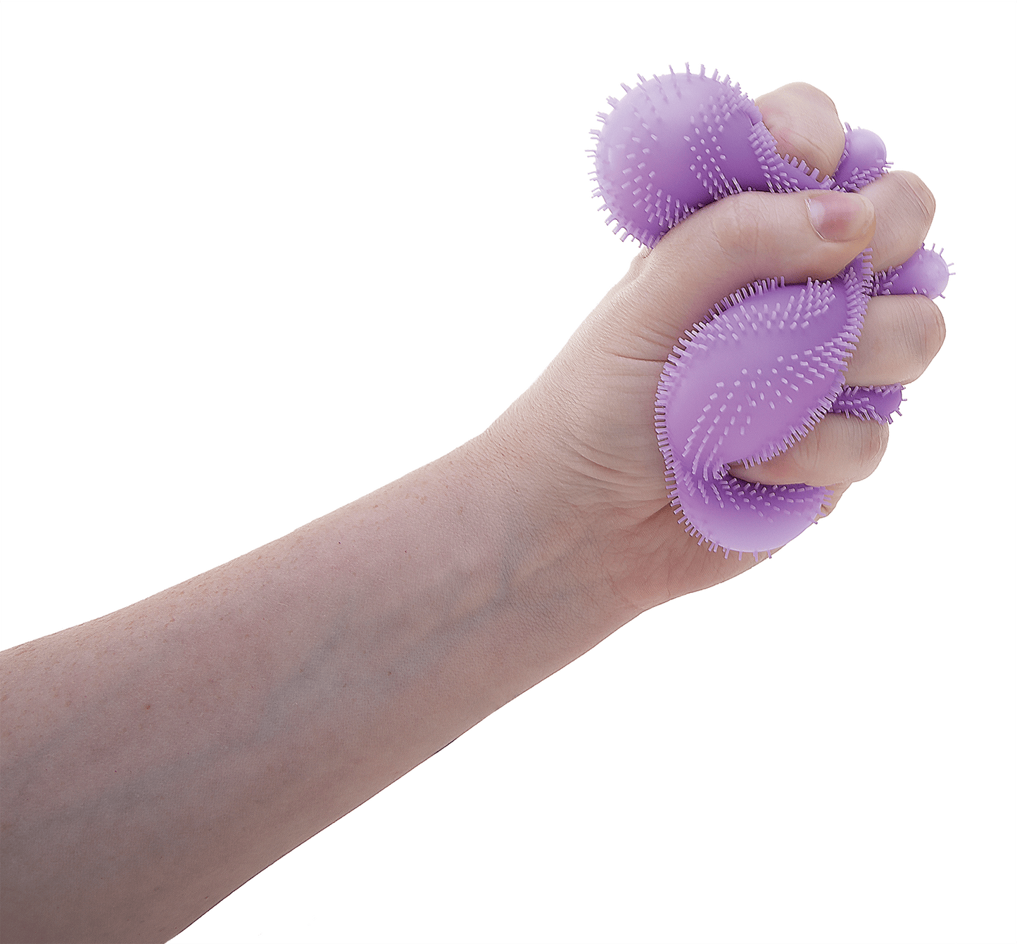 Shaggy Tactile NeeDoh Fuzz Ball Flower Power | Signature Elm Point - Furry Coated Soft Touch Squishable Ball - Surprise Me! (Random Color)