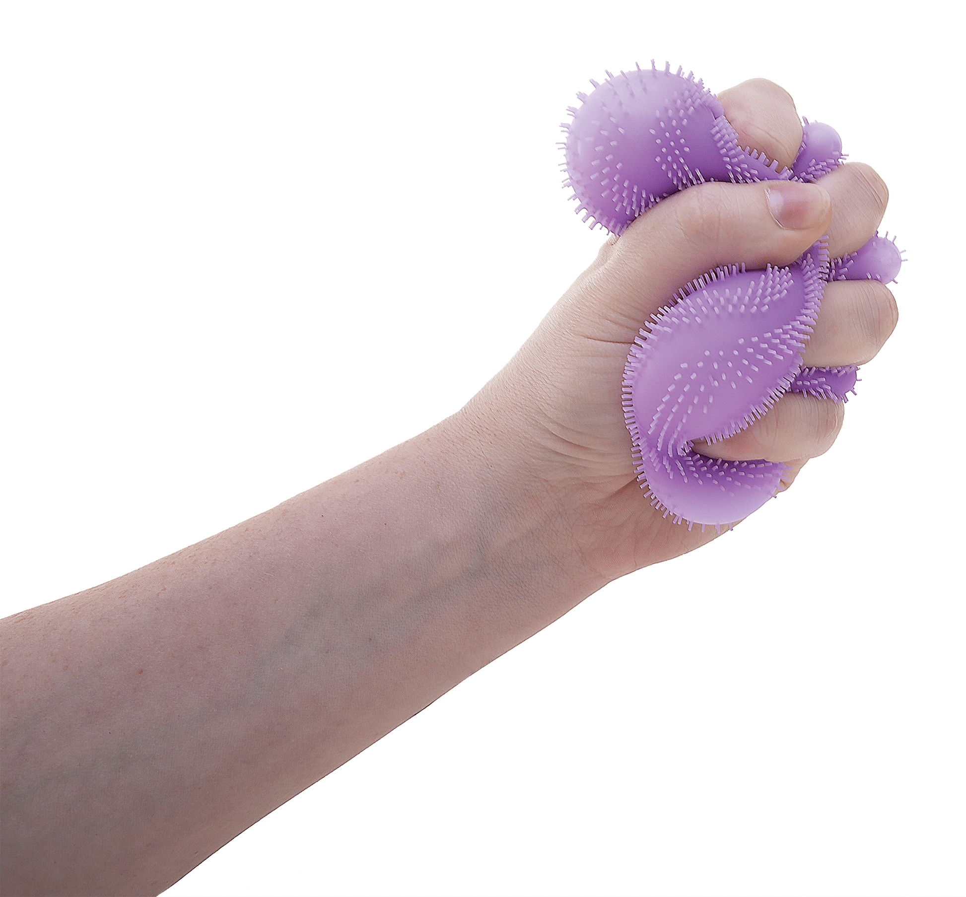 Shaggy Tactile NeeDoh Fuzz Ball Flower Power | Signature Elm Point - Furry Coated Soft Touch Squishable Ball - Surprise Me! (Random Color)