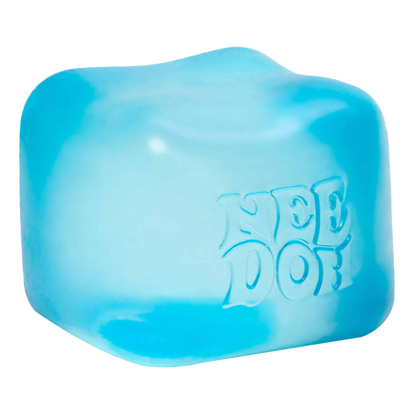 Crystal Clear NeeDoh Nice Cube | Series Elm Bridge - Nice Cubes Clear Satisfying Crunch Stress Toy Detail