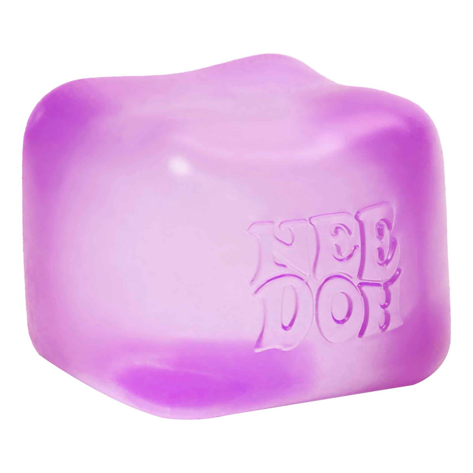 Crystal Clear NeeDoh Nice Cube | Series Elm Bridge - Nice Cubes Clear Satisfying Crunch Stress Toy Detail