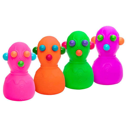 Fun Fidget Monster NeeDoh Panic Pete | Signature Seaside Bay - Collectible Shaggy Monster Squishable Toy - Surprise Me! (Random Color)