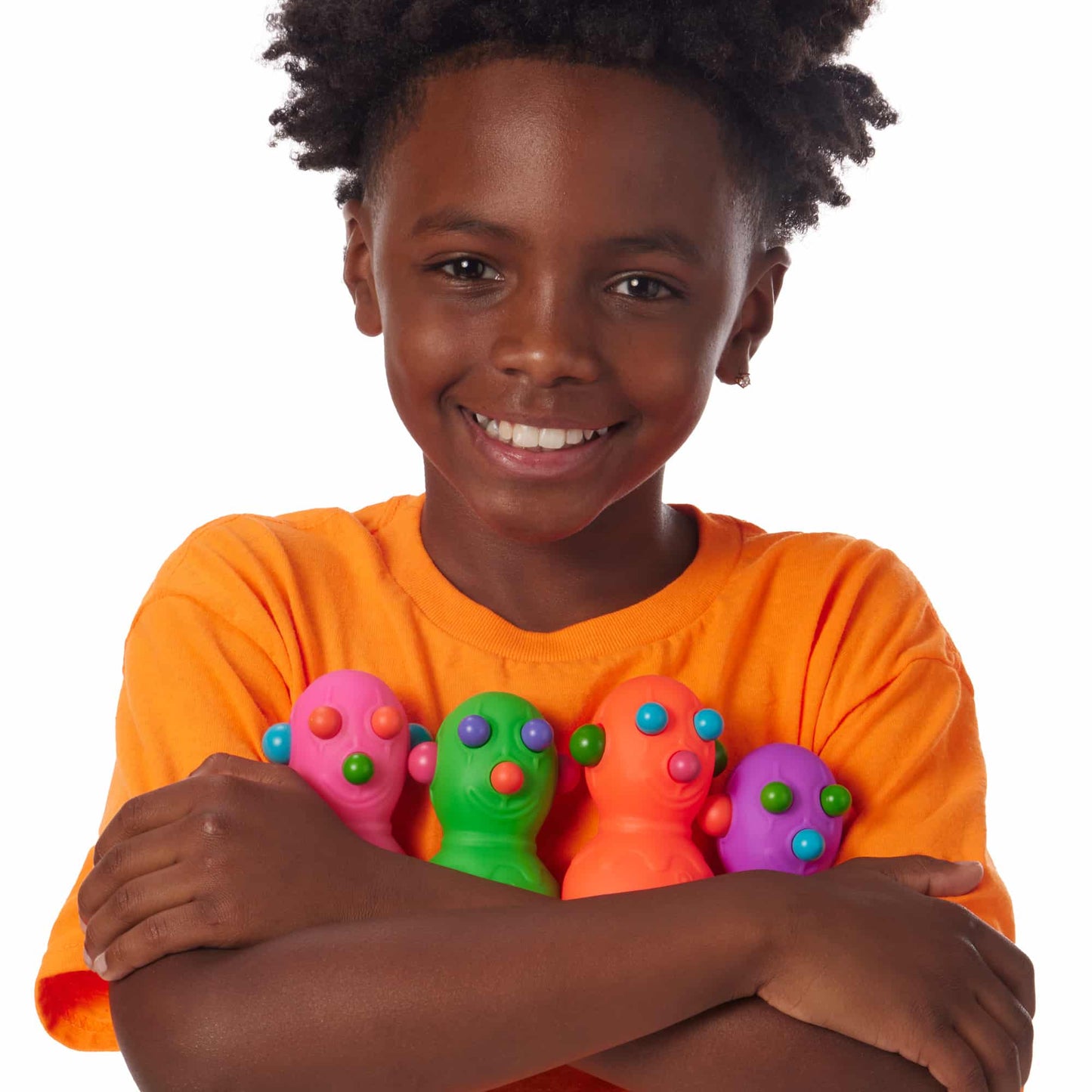Fun Fidget Monster NeeDoh Panic Pete | Signature Seaside Bay - Collectible Shaggy Monster Squishable Toy Detail