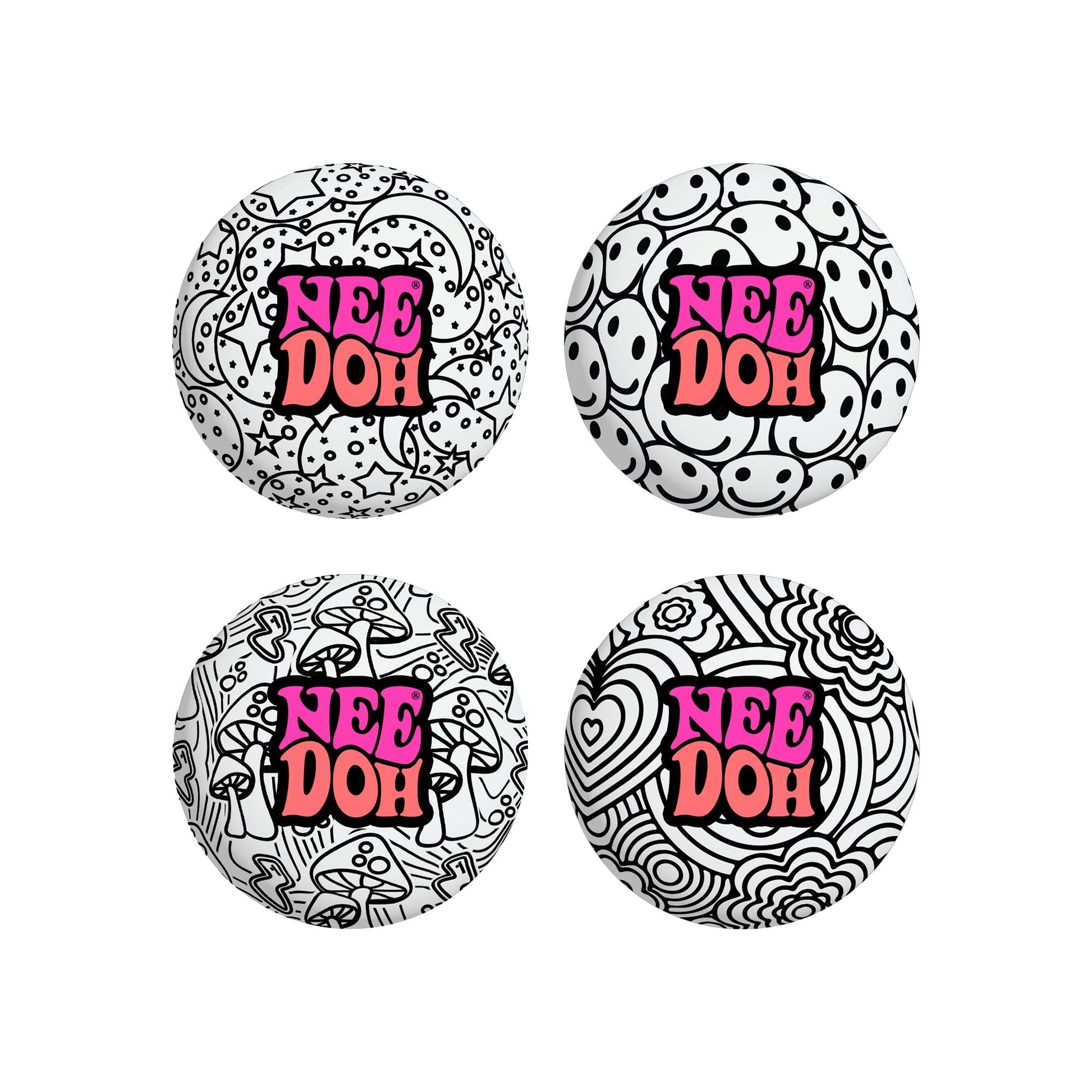 Shaggy Tactile NeeDoh Press-Doh | Select Oak Terrace - Fuzzy Flocked Textured Sensory Fidget Ball - Default Title