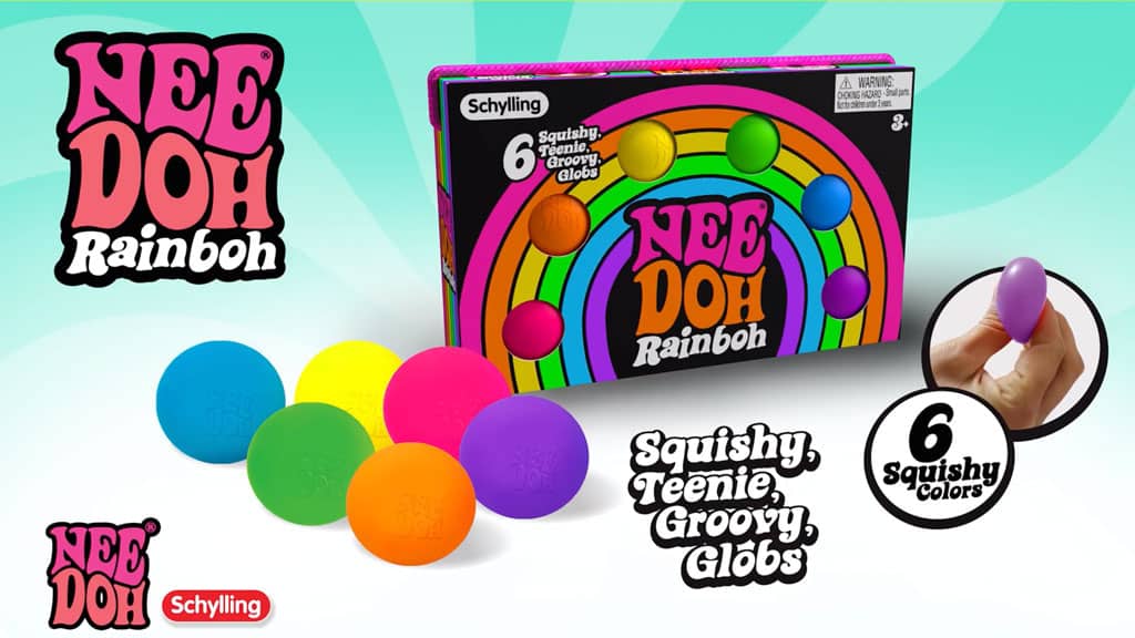 Whimsical Doughnut NeeDoh Rainboh | Reserve Autumn Pond - Squishy Dohnut Sweet Treat Shaped Stress Toy Detail