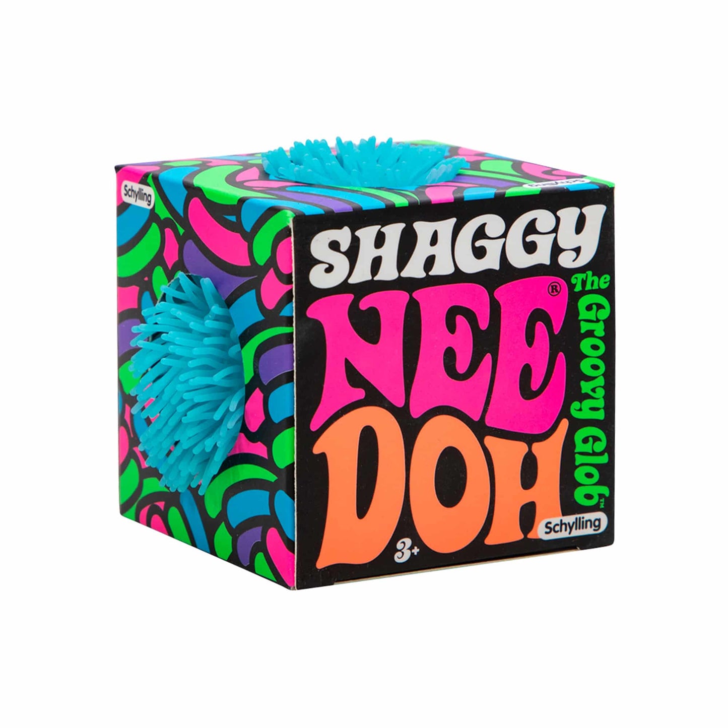 Spiky Ribbed Shaggy NeeDoh | Collection Winter Creek - Shaggy Tactile Ribbed Stress Relief Toy - Surprise Me! (Random Color)