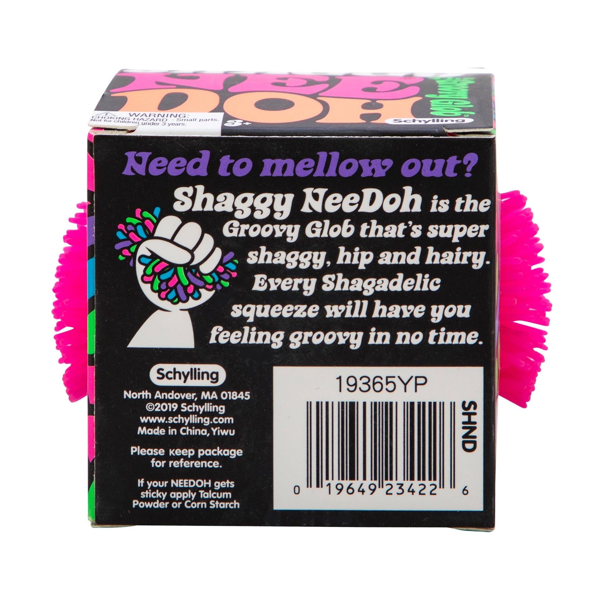 Spiky Ribbed Shaggy NeeDoh | Collection Winter Creek - Shaggy Tactile Ribbed Stress Relief Toy Detail