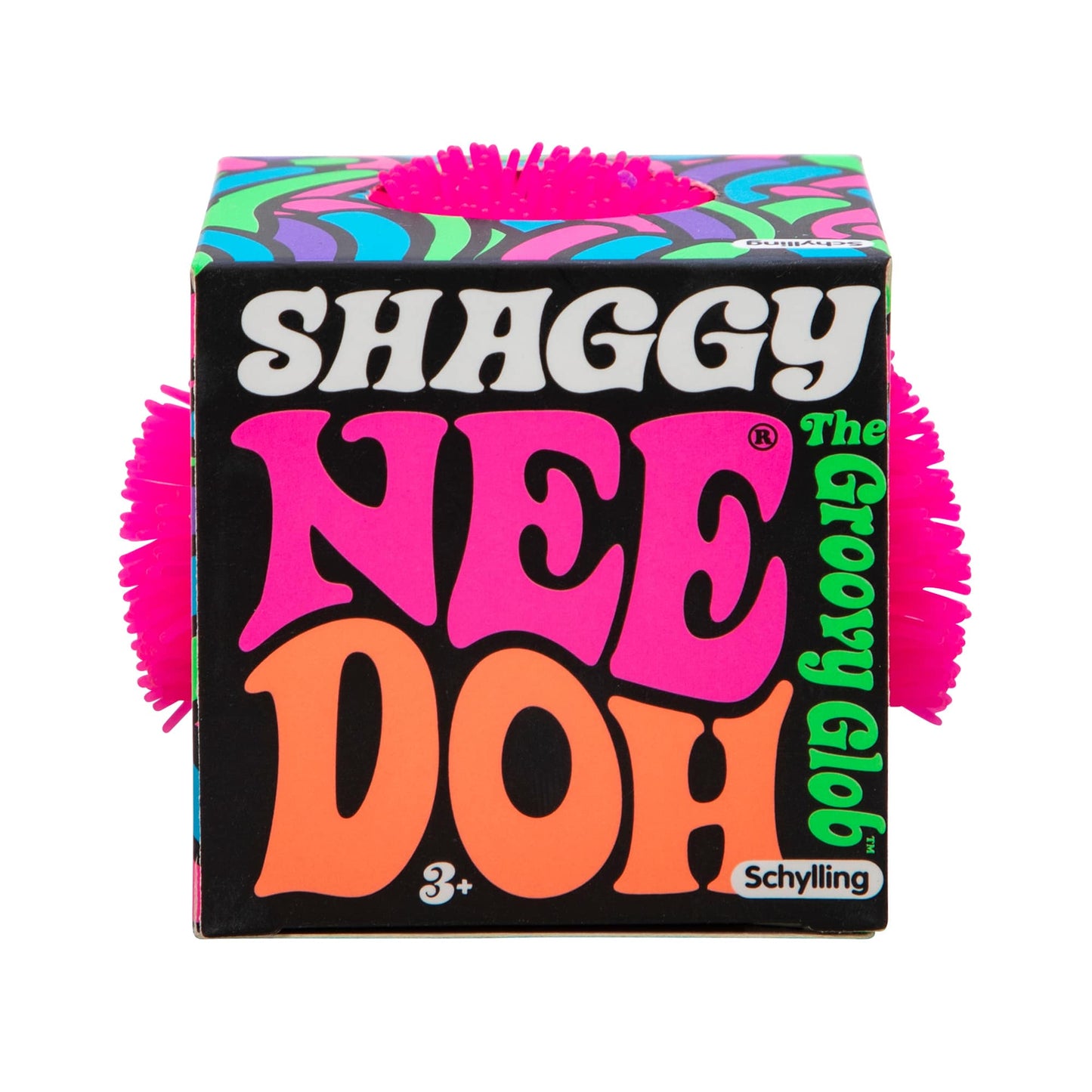Spiky Ribbed Shaggy NeeDoh | Collection Winter Creek - Shaggy Tactile Ribbed Stress Relief Toy Detail