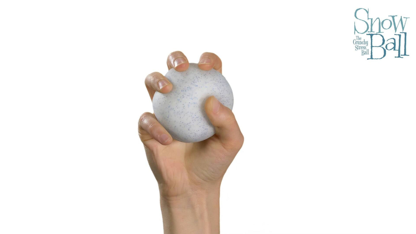 Ultra-Soothing Touch Snow Ball Crunch | Reserve Harbor Grove - Spiky Textured Groovy Glob for Sensory Therapy Detail