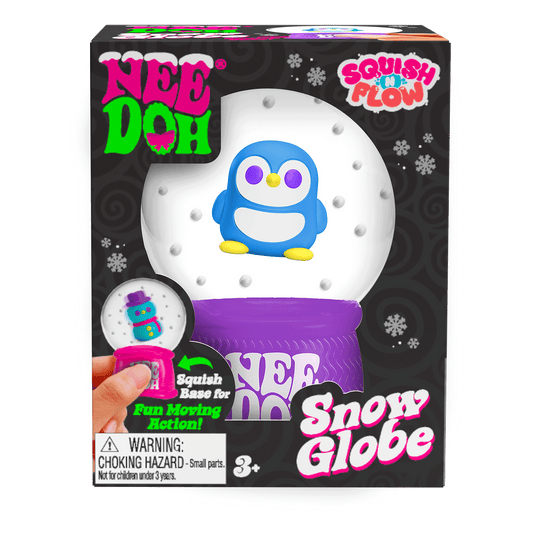 Translucent Jelly NeeDoh Squish N Flow Snow Globe | Signature Moonlit Lane - Translucent Jelly Cool Cube Sensory Toy - Default Title