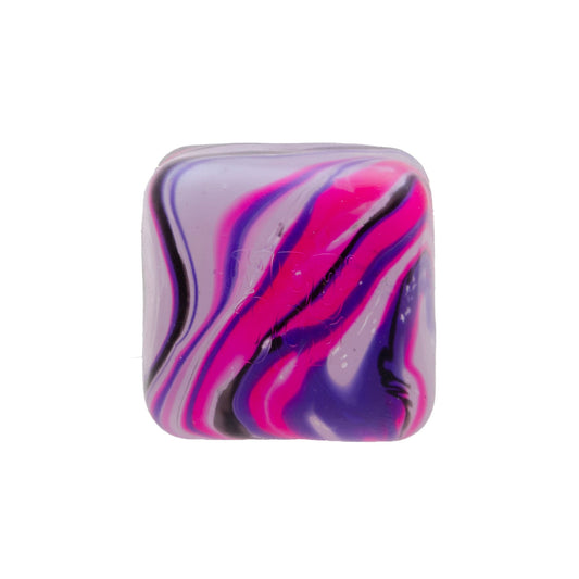 Ice-Cube Texture NeeDoh Nice Cube Swirl | Select Golden Pond - Nice Cubes Clear Satisfying Crunch Stress Toy Detail