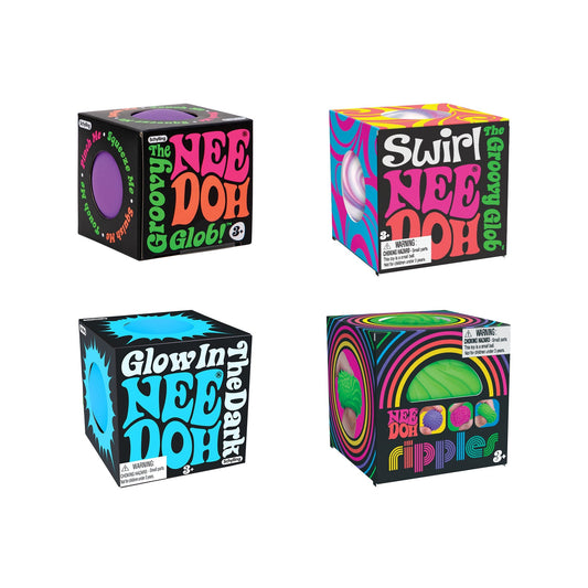 Holiday Edition NeeDoh Teenie Singles | Select Clover Shore - Holiday Edition Christmas Santa Squishy Toy Detail